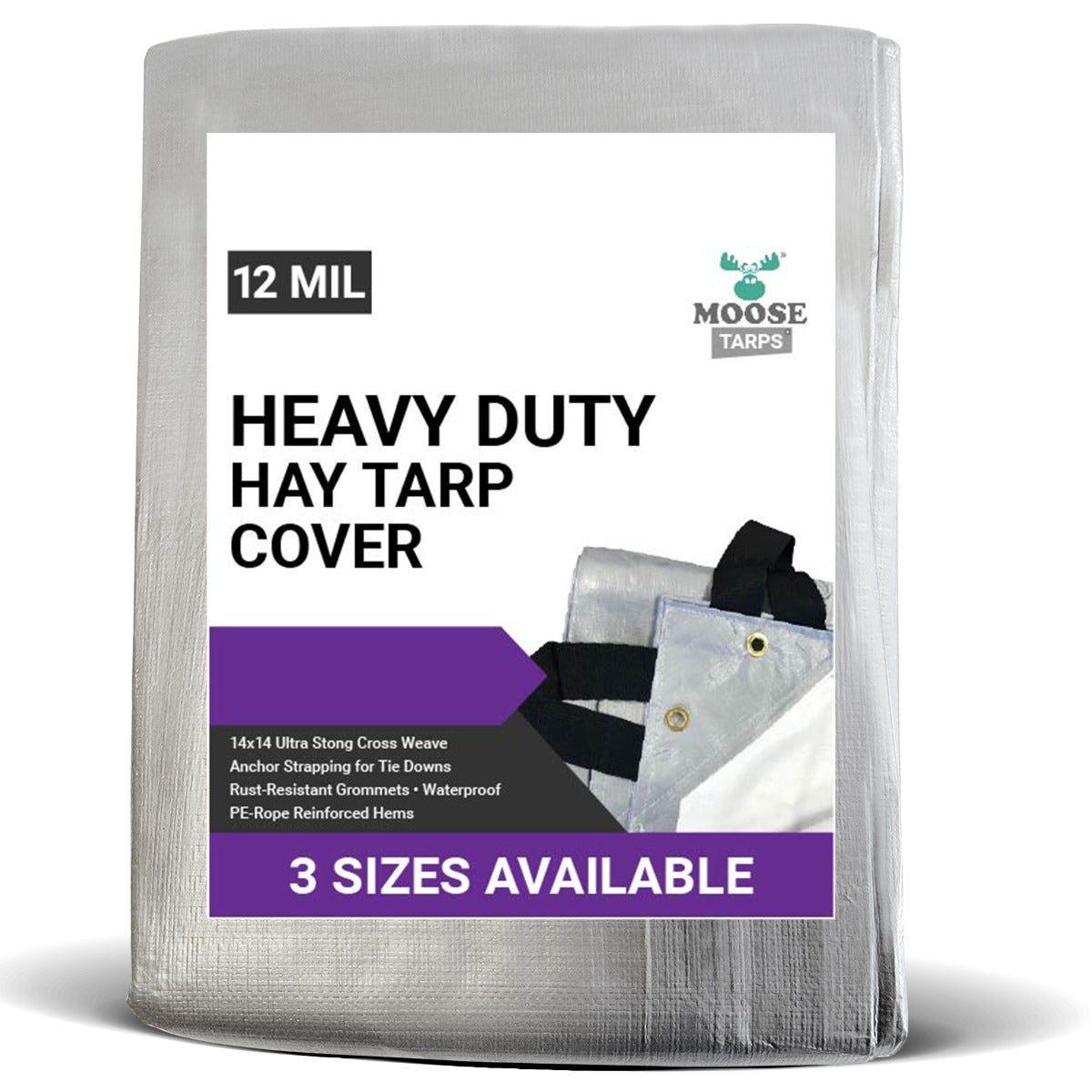 Buy Silver Waterproof Heavy Duty Hay Tarps for Sale