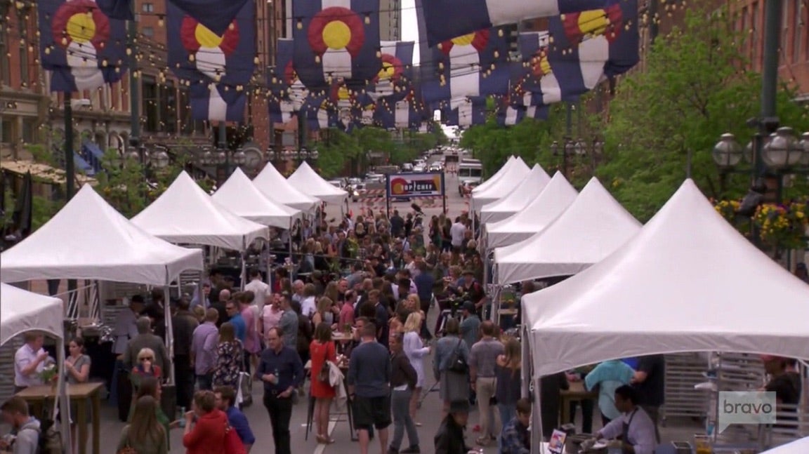 Tent & Table High Peak Frame Tents used in episode of Top Chef