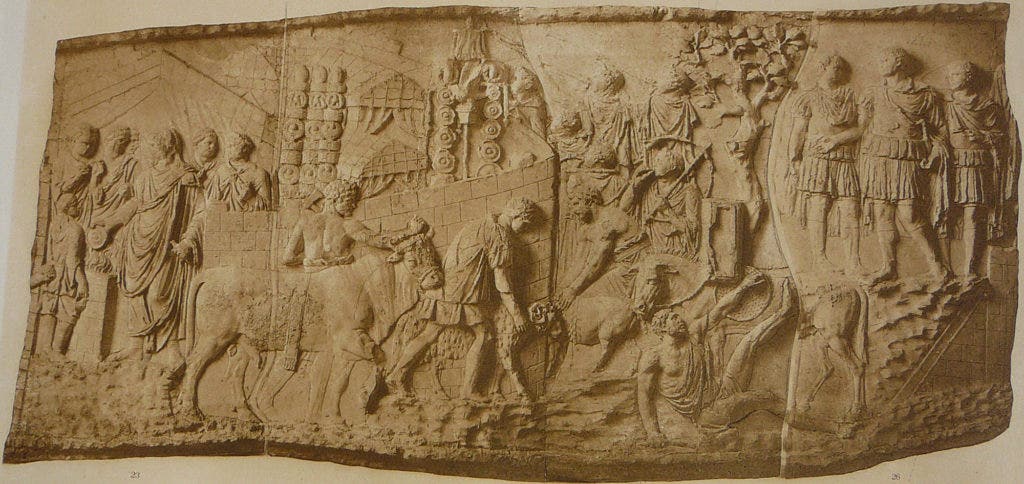 Apollodorus of Damascus - Conrad Cichorius: "Die Reliefs der Traianssäule", Erster Tafelband: "Die Reliefs des Ersten Dakischen Krieges", Tafeln 1-57, Verlag von Georg Reimer, Berlin 1896