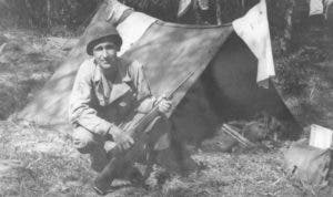 A WWII pup tent