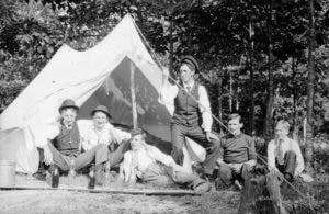 Campers in Ontario, circa 1907