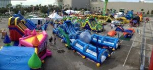 Tent and Table's bounce houses at IAAPA