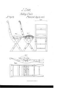 John Cram Invented the first modern-style folding chair in 1855