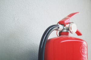 Keep fire extinguishers on hand, just in case