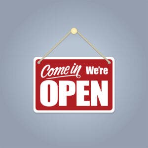 Let customers know you're open for business