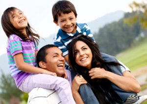 Family fitness | A family enjoying some fresh air outdoors