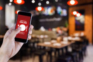 Contactless dining makes ordering food easy, whether you're indoors or outside.