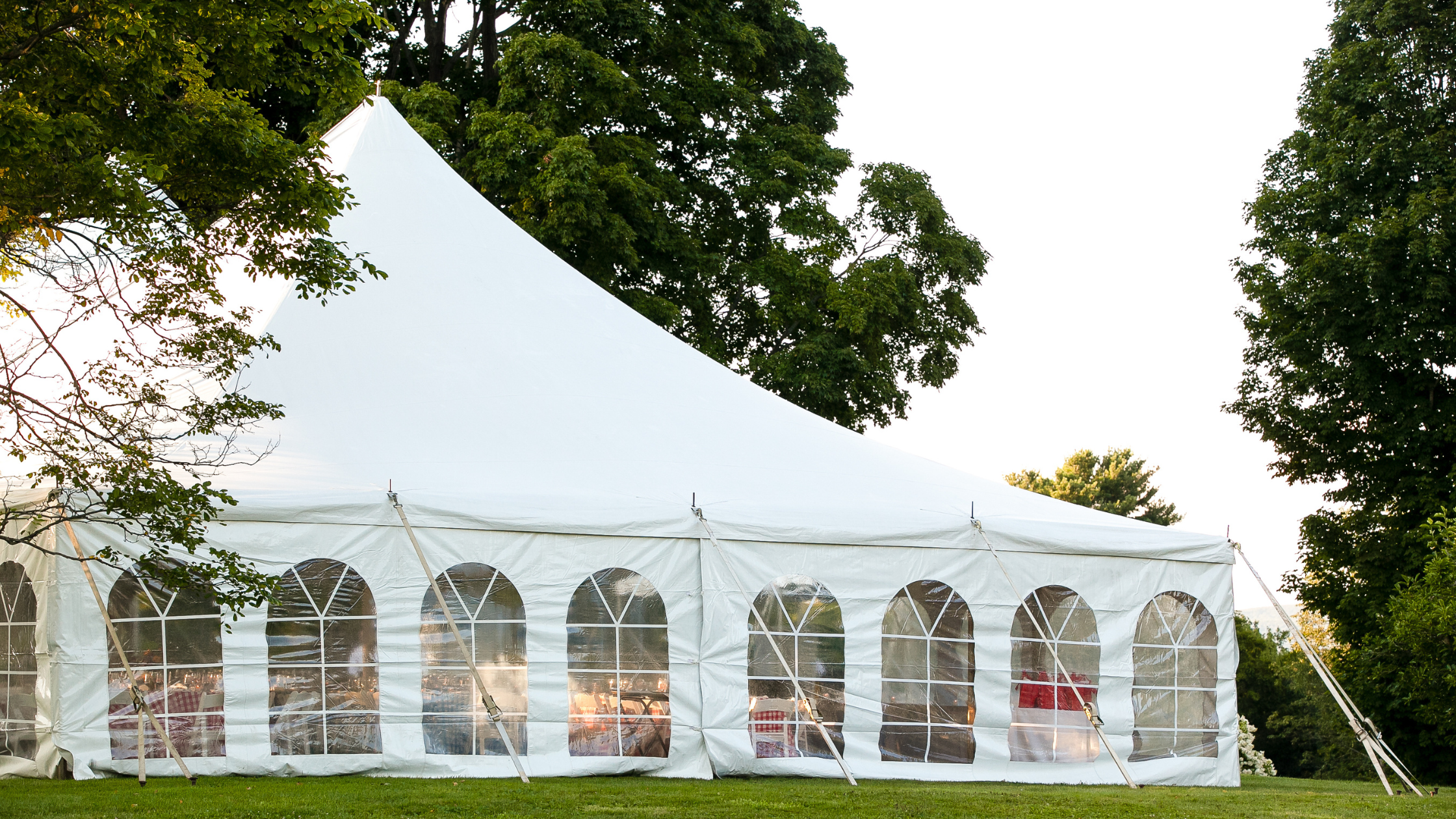 Enhance Your Wedding Tent With Window Sidewalls