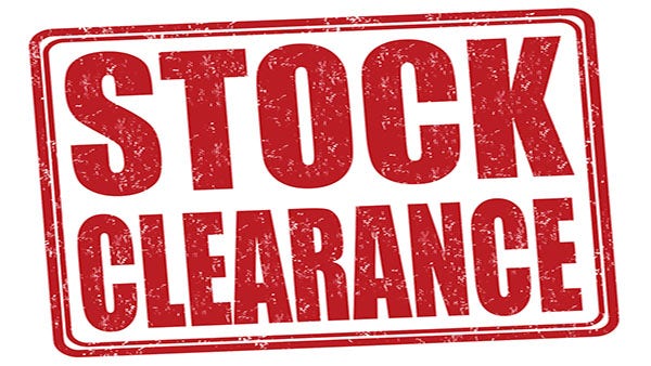Clearance Items for Sale